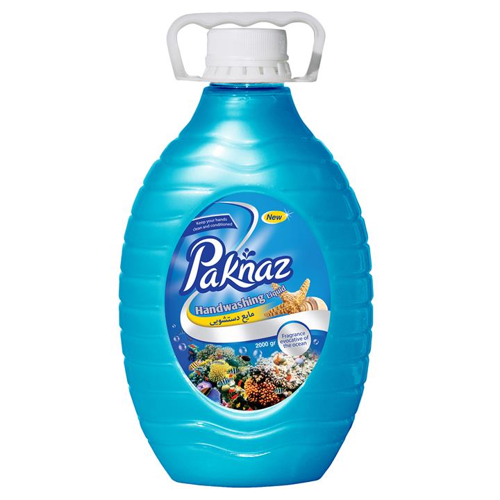 مایع دستشویی پاکناز مدل گل‌های اوشن مقدار 2000 گرم